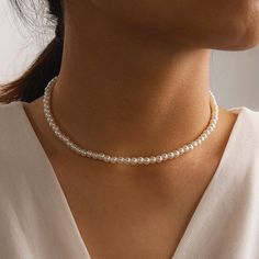 Brand Name: rinhooMetals Type: Zinc alloyOrigin: Mainland ChinaCN: ZhejiangNecklace Type: Pendant NecklacesMaterial: PEARLPearl Type: Simulated-pearlPearl Shape: Perfectly RoundGender: WomenModel Number: NC21Y0023Style: TRENDYShape\pattern:... Beaded Chain Choker For Wedding, Elegant Beaded Chain Choker For Weddings, Beaded Choker For Wedding, Elegant Wedding Choker With Beaded Chain, Pearl Beaded Choker Necklaces For Wedding, Pearl Beaded Clavicle Chain Necklace For Wedding, Pearl Beaded Necklace For Wedding, White Clavicle Chain Beaded Necklace For Wedding, White Beaded Clavicle Chain Necklace For Wedding