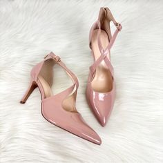 Nwot Faux Patent Leather Pump Blush Peachy Nude Color Elegant Pink Heels For Fall, Patent Leather Pumps, Nude Color, Shoes Women Heels, Patent Leather, Shoes Heels, Blush, Size 10, Pumps