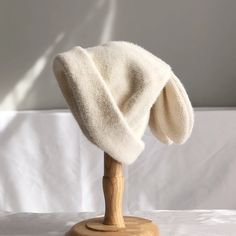 size: M, Color: White Rabbit Fur Hat, Outdoor Cap, Bunny Hat, Beanie Style, Fancy Hats, Hat Women, Ear Hats, Fur Hat, Rabbit Ears