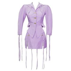 Purple Vivienne Westwood, Vintage Vivienne Westwood, Garter Skirt, Vintage Suits, 1980s Fashion, Glam Fashion, Unique Dresses, Kpop Outfits