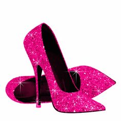 Elegant Hot Pink Glitter High Heel Shoes Cutout | Zazzle.com Hot Pink Sparkly Dress, Hot Pink High Heels, Pink Sparkly Dress, Pink High Heel Shoes, Accessoires Barbie, Hot Pink Glitter, Glitter High Heels, Gold High Heels, Barbie Shoes