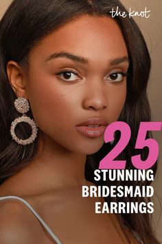 the cover of 25 stunning bridesmaid earrings