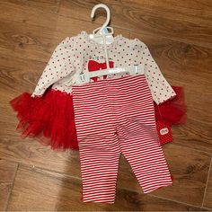 Little Me Dress And Leggings Nwt Red White Polka Dot 6 Months Red Spring Holiday Sets, Watermelon Skirt, My First Christmas Outfit, White Two Piece Set, Dress And Leggings, Christmas Bodysuit, Cotton Outfit, Toddler Winter, Pink Bodysuit