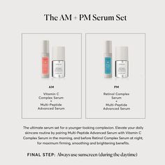 Naturium Skincare, Copper Peptides, Daily Skincare Routine, Retinol Serum, Daily Skin Care Routine, Vitamin C Serum, Daily Skin Care, Am Pm, Ascorbic Acid