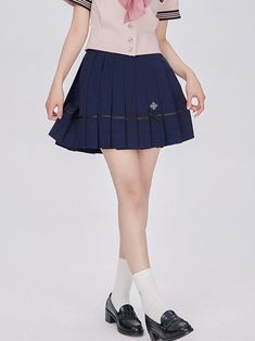 The price is for a skirt only, others are not included. Material:ViscoseSkirt Details:PleatedSkirt Length:Above KneeSkirt/Shorts Waistline:Natural Banded Waist Garment Size Size S M L XL Waist 62 66 70 74 Full Length 42 43 44 45 Blue School Uniform Pleated Skirt, Blue Cotton School Uniform Skirt, Navy Pleated Skort For Summer, Blue School Uniform Pleated Skirt For Spring, Navy Pleated Mini Skirt, Spring Navy Pleated Mini Skirt, Blue Mini Skirt For School Uniform In Summer, Blue School Uniform Mini Skirt For Summer, Summer School Uniform Mini Skirt