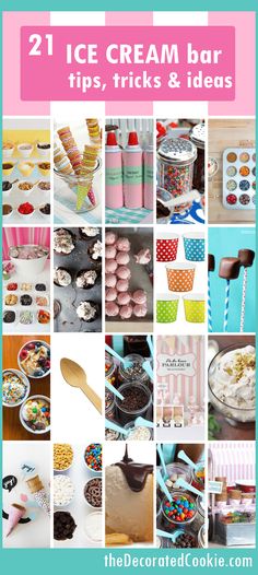 ice cream bar tips, tricks and ideas