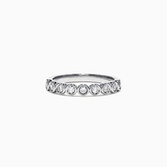 Effy Pave Classica 14K White Gold Diamond Bezel Set Ring, 0.35 TCW Bezel Set Ring, Effy Jewelry, Set Ring, Jewel Box, Bezel Diamond, Bezel Setting, White Gold Diamonds, Gold Diamond, My Jewellery