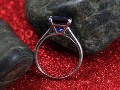 Blue Sapphire Engagement Ring, Princess cut, Solitaire, Phoebe, 4ct, 9mm, Sapphire ring, Gift For Her, Promise Ring. Need a matching band? Check out my Bands SectionWould you like a Custom Ring Created Just for You? Please ask for a quote!All Gems are Fair Trade & Conflict-free.Ring DetailsMetals Available: 10k, 14k, 18k, Platinum PLT900, Platinum PLT950Gold Options: White, Yellow or RoseSizes Available: 3-9. Larger sizes Available, Please ask for a quoteCenter GemGem: Sapphire (Lab grown, same Formal Rings With Diamond Cut Lab-created Sapphire, Asscher Cut Diamond Lab-created Sapphire Ring, Lab-created Asscher Cut Sapphire Ring With Diamond Cut, Asscher Cut Lab-created Sapphire Ring With Diamond Cut, Formal Radiant Cut Lab-created Sapphire Rings, Formal Rings With Prong Set Lab-created Sapphire, Formal Rings With Prong Setting And Lab-created Sapphire, Princess Cut Sapphire Ring In Platinum As Gift, Princess Cut Sapphire Ring In Platinum