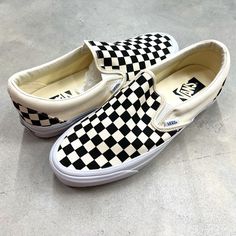 Vans Men's Slip-On Reissue 98 Checkerboard Black White Vn000cse2bo - New Vans Cushioned Slip-ons For Streetwear, Checkered Vans Platform Slip On, White Checkerboard Vans, Vans Checkerboard Slip On, Checkered Vans, Vans Checkerboard, Vans White, Vans Slip On, Custom Vans