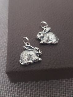 realistic rabbit charm Made of recycled silver. 925 sterling silver charm size 15x13mm Silver Bunny Design Jewelry Gift, Silver Bunny Design Jewelry For Gifts, Silver Jewelry With Bunny Design For Gift, Rabbit Charm, Animal Pendant, Childrens Jewelry, Recycled Silver, Sterling Silver Charm, Bunny Rabbit