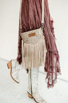 This maxi dress features a deep V-neck and short sleeves, made from a fabric blend of 90% nylon and 10% spandex. Its boho western style pairs perfectly with cowgirl boots. Elevate your wardrobe with this embellished lace hem dress. Western Bags, Boho Western Style, Lace Hem Dress, Western Bag, Stylish Outfits For Women Over 50, Lace Hem, Hem Dress, Sweater Blouse, Fall Looks