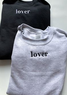 ✰COMES WITH TWO! ✰Embroidered Matching Sweatshirts✰UNISEX✰Hand drawn and designed✰Super soft and comfy! Embroidered Clothes Sweatshirts & Hoodies, Couples Hoodies Aesthetic, Matching Sweaters For Couples, Matching Sweatshirts For Couples, Fotos Hd 4k, Matching Couple Sweatshirts, Minimal Shirt Design, Matching Hoodies For Couples, Couple Hoodies