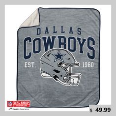 Even when your team isn't playing, bring game day vibes with this Dallas Cowboys 50" x 60" Arch Block Ultra Cozy Sweatshirt Blanket. Designed by Pegasus, it features vibrant Dallas Cowboys details on ultra-cozy material. This plush throw blanket is a functional way to add your fandom to any room. Nfl Sweatshirt, Dallas Cowboys Gear, Clear Stadium Bag, Plush Throw Blanket, Sweatshirt Blanket, Nfl Dallas Cowboys, Nfl Gear, Nfl Fans, Uniform Design