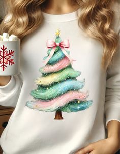 Shirt Sublimation Design, Diy Christmas Gifts For Family, Christmas Tree Png, Tree Png, Shirt Sublimation, Cool Christmas Trees, Party Kleidung, Colorful Christmas, Tree Svg