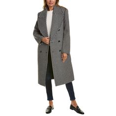 About The Brand: All-American Styles For Easy Glamour And Luxurious Living. Dogtooth Melton Wool Coat In Black And White With Side Slip Pockets Approximately 45in From Shoulder To Hem Model Is 5'11 And Is Wearing A Size Extra Small. Measurements May Vary Slightly By Size. Double-Breasted Button Closure Shell: 100% Virgin Wool Lining: 100% Polyester Dry Clean Only Made In Italy Luxury Houndstooth Outerwear For Fall, Luxury Houndstooth Outerwear For Winter, Luxury Houndstooth Winter Outerwear, Elegant Michael Kors Outerwear For Fall, Womens Anorak Jacket, Houndstooth Coat, Green Utility Jacket, Trim Jacket, White Houndstooth