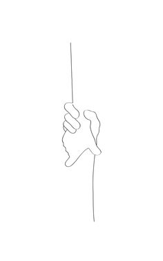 a single line drawing of a person's face with one hand holding the other