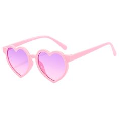 Super sweetheart shape kid's sunglasses are pink with purple-pink lenses. Perfect for summer fun outings, at poolside or beach. Frame Material: Plastic Lenses Optical Attribute: UV400 Lens Height: 42mm Lenses Material: Plastic Immediate ship! Pink Plastic Sunglasses With Uv Protection, Casual Heart-shaped Sunglasses With Heart Print, Heart-shaped Sunglasses For Summer, Trendy Heart-shaped Sunglasses With Uv Protection, Adjustable Heart Shaped Sunglasses For Summer, Adjustable Pink Sunglasses For Beach, Adjustable Heart-shaped Sunglasses For Summer, Cute Heart Print Sunglasses For Valentine's Day, Purple Sunglasses For Spring Beach Season