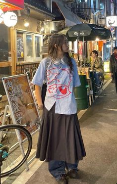 Best Winter Outfits, Midi Skirts, Fashion Fits, Basic Outfits, Lookbook Outfits, Looks Vintage, Japanese Fashion, Fashion Killa, Mode Outfits