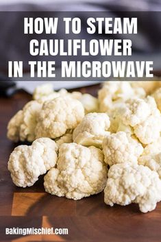 how to steam cauliflower in the microwave