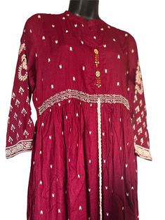 Pure Designer Cotton IKKAT Print Dress Casual Cotton Dresses For Festive Occasions, Traditional Long Sleeve Midi Dress For Summer, Festive Long Sleeve Summer Mini Dress, Traditional Festive Rayon Dresses, Festive Traditional Rayon Dresses, Traditional Long Sleeve Festive Midi Dress, Festive Long Sleeve Rayon Kurta, Festive Long Sleeve Cotton Dress, Festive Casual Long Sleeve Dresses