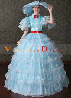 Blue Princess Renaissance Medieval Wedding Dress Southern Belle Lolita Tea Party Dress   Condition: Brand New  Color: amp;nbsp; As Picture  Material: Brocade/Lace  Silhouette: Ball Gown  Sleeve Length: Short Sleeve  Dresses Length:Floor-Length  Neckline: O-neck  Decoration: Lace  Style: Vintage  Includes: Dress + Hat    amp;nbsp; Blue Victorian Ball Gown For Costume Party, Blue Fitted Ball Gown For Fancy Dress, Fitted Blue Ball Gown For Fancy Dress, Blue Victorian Dress With Ruffles For Fancy Dress, Fitted Blue Victorian Dress For Fancy Dress Events, Blue Victorian Dress With Ruffles For Wedding, Light Blue Fitted Princess Dress For Wedding, Vintage Blue Victorian Dress For Party, Blue Vintage Victorian Dress For Party