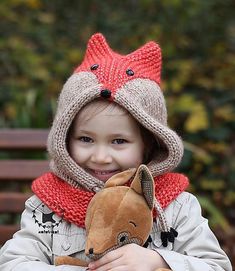 Sly Fox Cowl Knitting pattern by KatyTricot Cowl Knitting, Newborn Hats, Cowl Knitting Pattern, Baby Scarf, Aran Weight Yarn, Christmas Knitting Patterns, Cowl Pattern, Red Heart Yarn, Knit In The Round