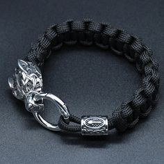 SPECIFICATIONSBrand Name: NostalgiaGender: UnisexMaterial: MetalMetals Type: Stainless SteelBracelets Type: Charm BraceletsOrigin: Mainland ChinaCN: ZhejiangChain Type: Umbrella ropeItem Type: BRACELETSClasp Type: Easy-hookCompatibility: All CompatibleShape\pattern: GeometricModel Number: Hammer rune bead braceletSetting Type: NoneFine or Fashion: fashionStyle: VintageFunction: Jewelry AccessoriesMaterial: stainless steelShape: rune bead braceletLeather: 19/21/23/25cmWeight: 33gFor People: women Black Outdoor Bracelet Jewelry, Black Bracelet Jewelry For Outdoor, Durable Black Braided Bracelets As Gift, Durable Black Braided Bracelet As Gift, Durable Black Braided Bracelet Gift, Adjustable Black Braided Bracelet, Casual Black Durable Wristband, Adjustable Black Bracelets For Outdoor, Casual Black Braided Bracelets For Outdoor