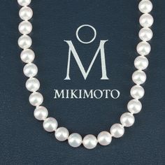 Brand/Designer: Mikimoto Materials: 18k Gold Necklace Length: 16.00" Hallmarks: M (Pictorial) 750 Total Weight (Grams): 23.40 Additional Information: Comes With Box, Folder, And Info Primary Stone(S) Type: Cultured Pearl Primary Stone(S) Shape: Round Primary Stone(S) Dimensions: 6.00 6.50 Mm Primary Stone(S) Gemologist Note: White With Orient; Excellent Luster Mikimoto Pearl Necklace, Mikimoto Jewelry, Mikimoto Pearls, 18k Gold Necklace, Brand Designer, Necklace Length, Cultured Pearls, Womens Jewelry Necklace, Necklace Lengths