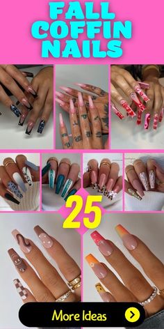 Spring Acrylic Nail Designs Coffin, Spring Nails 2024 Coffin, Medium Coffin Nails, Spring Nails Coffin, Short Coffin Nails, Summery Nails, Nail Art Ombre, White Nail Polish