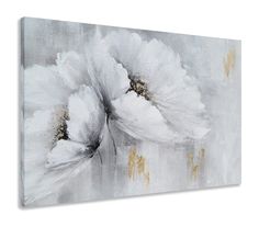 PRICES MAY VARY. Grey and White Poppy Flower Canvas Wall Art Size, 20x28IN(50x70CM) Grey and White Poppy Flower Canvas Wall Art Product Features - High quality print on canvas firstly, then professional artist painted above on it with rich textured, It's a painting. GALLERY WRAPPED CANVAS. This Grey and White Poppy Flower Canvas Wall Art is wrapped around a traditional wood frame for a gallery-worthy look, with hanger included, Is ready to hang. PERFECT WALL DECOR IDEA. Grey and White Poppy Flow Images For Grey And White Fireplace, Abstract Magnolia, Painting With Gold Foil, White Poppy Flower, Magnolia Pictures, Painting With Gold, Picture For Living Room, Flower Canvas Wall Art, Avatar 2