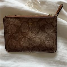 Coach Wallet! In Perfect Condition! Never Used! No Flaws! Cheetah Print Jacket, Coach Legacy, Checkbook Wallet, Blue Wallet, Brown Wallet, Coach Poppy, Bags Coach, Coin Purse Wallet, Checkbook Cover