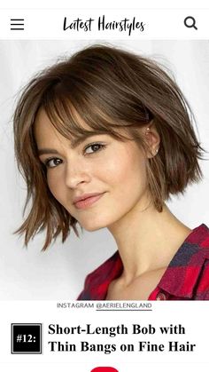 Square Face Bob Haircut, Jenna Elfman Hair, Κούρεμα Bob, Chin Length Haircuts, Hairstyles 2024, Bob Hairstyles With Bangs, Chin Length Hair, Hair Girls, Bob Haircut With Bangs