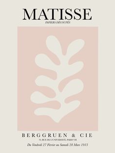 the front cover of matissee magazine, featuring an image of a plant in pink and