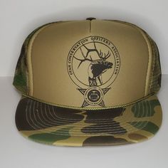 Utah Conservation Officers Association Mesh Trucker Snapback Hat Cap New Without Tags!!!! Adjustable Snapback Hat/Cap Casual Hunting Hat With Flat Brim, Casual Flat Brim Hunting Hat, Khaki Trucker Baseball Cap For Outdoor, Khaki Trucker Hat For Outdoor, Khaki Trucker Baseball Cap, Khaki Trucker Style Baseball Cap, Khaki Trucker-style Baseball Cap, Khaki Snapback Trucker Hat For Outdoor Activities, Outdoor Khaki Trucker Hat With Curved Brim