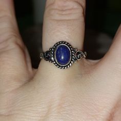 925 Silver Plated. Brand New Lapis Lazuli Jewelry Ring, Lapis Lazuli Jewelry, Lapis Lazuli Ring, Ring Color, Dainty Ring, Ring Finger, Blue Rings, Womens Jewelry Rings, Lapis Lazuli