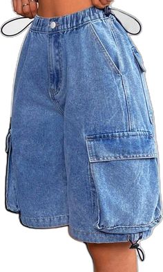 Women Denim Shorts, Workwear Style, Styles P, Workwear Fashion, Denim Shorts Women, Summer Casual, Denim Women, Summer Women, Work Wear