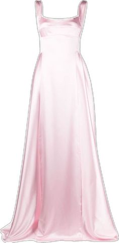 Pink A-line Satin Dress For Evening, Satin A-line Gown With Pleated Bodice, Satin A-line Dress For Debutante Ball, Pink Silk A-line Evening Dress, Pink Sleeveless Satin Gown, Sleeveless Pink Satin Gown, Elegant Pink A-line Gown, Elegant Gown With Full Satin Skirt, Formal Satin Gown With Back Zipper