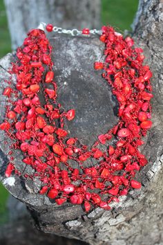 Raw crystal necklace personalized gift for her, custom gemstone jewelry, Red coral Necklace, multi strand necklace with birthstones for wife Spiritual Red Coral Jewelry As A Gift, Coral Double Strand Jewelry Gift, Coral Double Strand Jewelry As Gift, Coral Double Strand Jewelry For Gifts, Multi-strand Red Coral Jewelry Gift, Multi-strand Red Coral Beaded Necklace As Gift, Coral Beaded Jewelry Gift, Multi-strand Red Coral Beaded Necklace For Gift, Red Double Strand Beaded Necklace For Gift