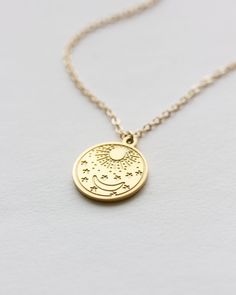 Gold Moon Phase Necklace For Wedding, Everyday Celestial Moon Necklace, Everyday Celestial Moon Charm Necklace, Dainty Moon Phase Necklaces For Wedding, 14k Yellow Gold Filled Moon-shaped Jewelry, 14k Gold Filled Yellow Gold Moon Jewelry, Dainty Moon Phase Necklace For Wedding, Gold Moon Phase Jewelry For Wedding, 14k Gold-filled Moon Shaped Yellow Gold Jewelry