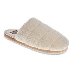 Step into cozy style with these Dockers women's sherpa scuff slippers.Click this FOOTWEAR GUIDE to find the perfect fit and more! Step into cozy style with these Dockers women's sherpa scuff slippers. Click this FOOTWEAR GUIDE to find the perfect fit and more! FEATURES Soft sherpa design Non-marking TPR outsole is tough and flexibleDETAILS Polyester upper and lining EVA outsole Open toe Slip-on Spot clean Imported Size: 7-8. Color: Natural. Gender: female. Age Group: adult. Cozy White Slippers With Plush Lining, Comfy Cream Indoor Slippers, Cream Comfy Indoor Slippers, Cream Colored Comfy Slippers With Soft Detailing, Cozy Synthetic Slippers With Plush Lining, Comfy Cream Slippers With Soft Detail, Comfy Cream Slippers With Cushioned Footbed, Cozy Slippers With Plush Lining, Comfy Soft Cream Slippers