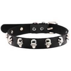 Skeleton Stud Choker Collar PU Leather Punk Rock Style Necklace-Necklace-Innovato Design-Black-Innovato Design Skull Collar, Skull Choker, Rock Punk Style, Goth Choker, Necklaces Choker, Leather Pendant, Jewellery Pendant, Leather Choker Necklace, Necklace Leather