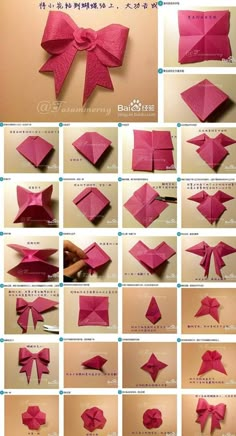 how to make an origami bow