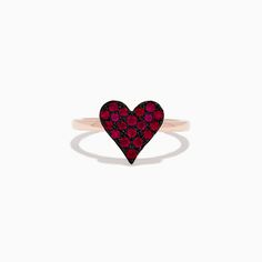 Effy Casino 14K Rose Gold Ruby Heart Ring Luxury Rose Gold Heart Ring For Valentine's Day, Valentine's Day Pink Gold Heart Cut Ring, Valentine's Day Rose Gold Fine Jewelry Heart Ring, Valentine's Day Rose Gold Heart Ring, Luxury 14k Rose Gold Heart Ring, 14k Rose Gold Promise Ring For Valentine's Day, Rose Gold Rings For Valentine's Day, Rose Gold Heart Ring For Proposal, Rose Gold Heart Cut Ring For Proposal