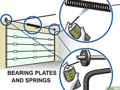 how to install a garage door spring with pictures - wikihow com, via wikihow com