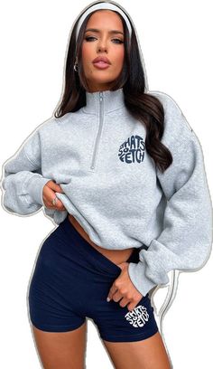 Winter Loungewear Sweatshirt With Zipper Closure, Winter Sportswear Half-zip Sweatshirt, Winter Half-zip Sportswear Sweatshirt, Winter Sporty Half-zip Sweatshirt, Winter Sportswear Sweatshirt With Zipper Closure, Sporty Half-zip Sweatshirt For Winter, Sporty Fall Sweatshirt With Zipper Closure, Trendy Fall Leisure Activewear, Sporty High Neck Sweatshirt For Winter