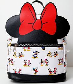 Disney Minnie Mouse And Friends Mini Backpack 10" Faux Leather Backpack Purse Lady Carry All Travel Bag Backpac   Adjustable Straps To Fit All Backpack Is 10" Height 9" Widht 5" Depth 100% Authentic And Disney Licensed Great Gift New With All Original Tags Minnie Mouse Backpack, Disney Purse, Faux Leather Backpack, Leather Backpack Purse, Cute Backpacks, Disney Ladies, Girl Backpacks, Kids Backpacks, Mini Backpack