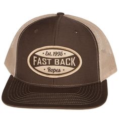 Fast Back Mens Brown/Tan Fastback Logo Cap 03RDB This Fastback brown/tan mesh cap is a great addition to any collection. Hat Ideas, White Caps, Mesh Cap, Beige Brown, Baseball Cap, Trucker Hat, Mesh, ? Logo, Hats