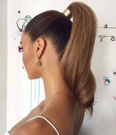 Prom Ponytail Hairstyles, Updo Ponytail, Long Ponytail Hairstyles, Tail Hairstyle, Loose Updo, A Ponytail, Christmas Hairstyles