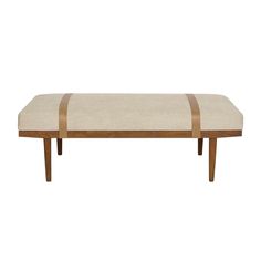 Sophie Bench - Pure Salt Shoppe Wood Ottoman, Rectangle Ottoman, Crypton Fabric, Teak Bench, Beach Fabric, Mcgee & Co, Furniture Redo, Cocktail Ottoman, Upholstered Ottoman