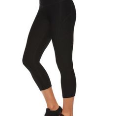 Brand New - $60 Msrp These Athletic Capris Are The Perfect Fitted Capri For When You Want To Add Some Fun And Color To Your Athleisure Wardrobe. Product Features Versatile: Reebok Workout Capris Are Perfect For Yoga, Running, And Everything In Between. Never Miss A Beat With These Bottoms. We Provide The Capris, You Provide The Lifestyle. Keep Going: The Exercise Capris Are Crafted With Quick Dry Fabric, That Is Specifically Designed To Wick Moisture From Your Skin. Stay Dry And Comfortab Sporty Athletic Fit Leggings For Running, Sporty Athletic-fit Running Leggings, Sportswear Bottoms For Workout With Snug Fit, Snug Fit Sportswear Bottoms For Workout, Moisture-wicking Snug Fit Athleisure Leggings, Snug Fit Moisture-wicking Sportswear Bottoms, Sporty Snug Fit Bottoms For Yoga, Snug Fit Workout Bottoms, Casual Snug Fit Training Bottoms